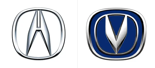 Acura logo vs. Changan logo